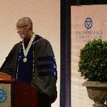 Dean George Grant, Ph.D. at podium